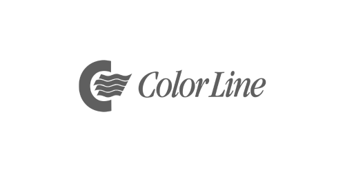 The logo of Color Line with a gray overlay.